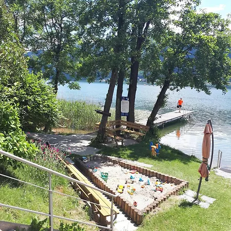 Daire Anja Seeblickappartement Haus Haensel U Gretel Am Ossiacher See, Hallenbad, Skiarena Gerlitzen